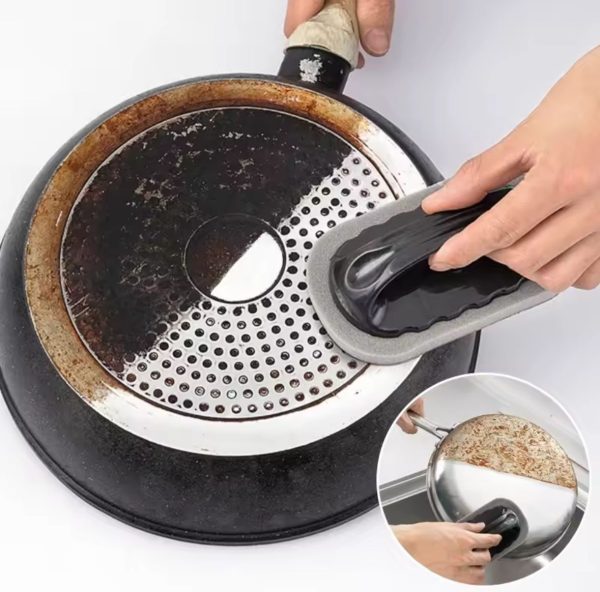🧽 Cepillo Removedor de Grasa y Óxido | Limpieza Profunda para Ollas y Cocina
