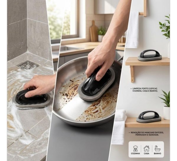 🧽 Cepillo Removedor de Grasa y Óxido | Limpieza Profunda para Ollas y Cocina