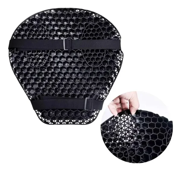 🏍️ Cojín de Gel para Asiento de Moto | Más Comodidad y Frescura en Cada Viaje 💨