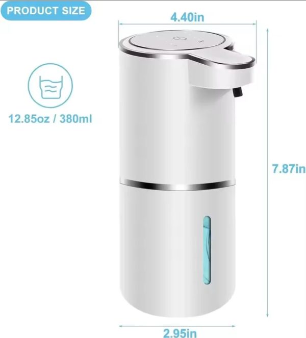 🫧 Dispensador Automático de Jabón en Espuma 380 ml | Sensor sin Contacto + 4 Niveles
