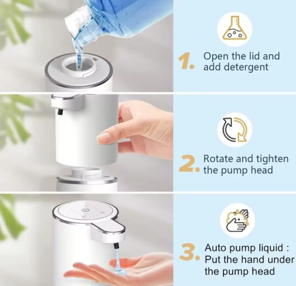 🫧 Dispensador Automático de Jabón en Espuma 380 ml | Sensor sin Contacto + 4 Niveles