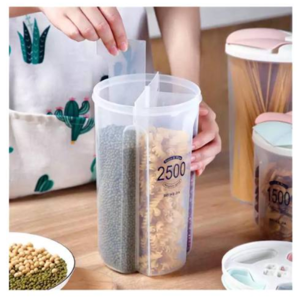 Jarra Dispensadora De Alimentos2 🥣 Jarra Dispensadora de Alimentos 4 Compartimentos