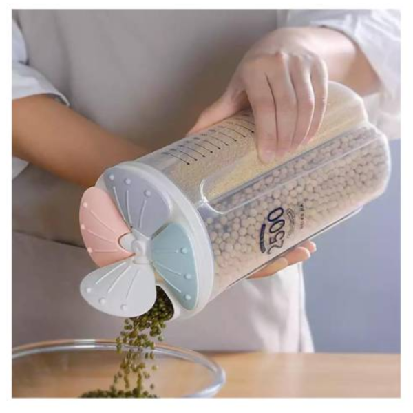 Jarra Dispensadora De Alimentos3 🥣 Jarra Dispensadora de Alimentos 4 Compartimentos