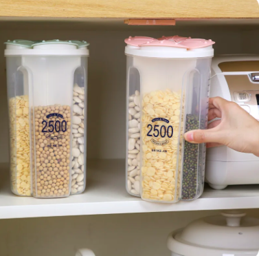 Jarra Dispensadora De Alimentos5 🥣 Jarra Dispensadora de Alimentos 4 Compartimentos