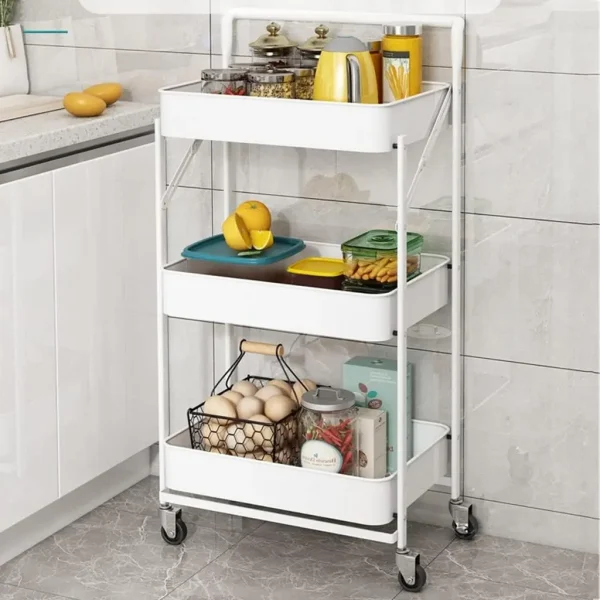 Organizador Metalico Plegable Or081 🛒 Organizador Metálico Plegable Multiusos de 3 Niveles OR08