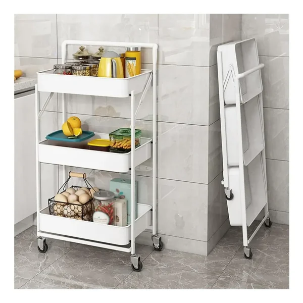 Organizador Metalico Plegable Or082 🛒 Organizador Metálico Plegable Multiusos de 3 Niveles OR08