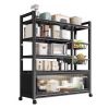 Organizador Zebbris Con Estantes2 🏠 Organizador de Cocina Zebbris 5 Niveles con Gabinete y Ruedas | Estante Multiusos