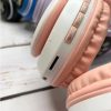 Auriculares Bluetooth De Gato3 🎧 Auriculares Bluetooth de Gato con Orejas LED RGB – Plegables y con Micrófono