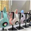 Auriculares Bluetooth De Gato4 🎧 Auriculares Bluetooth de Gato con Orejas LED RGB – Plegables y con Micrófono
