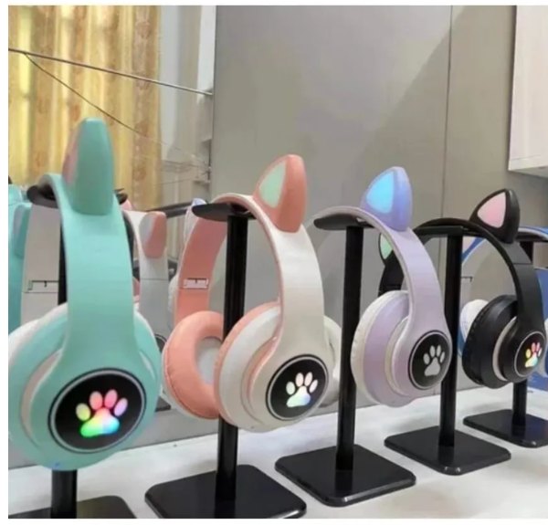 Auriculares Bluetooth De Gato4 🎧 Auriculares Bluetooth de Gato con Orejas LED RGB – Plegables y con Micrófono