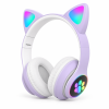 Auriculares Bluetooth De Gato4.jpg5 🎧 Auriculares Bluetooth de Gato con Orejas LED RGB – Plegables y con Micrófono