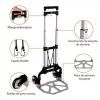 Carretilla Plegable Aluminio Telescopica3 🛒 Carretilla Plegable de Aluminio Telescópica – Compacta, Liviana y Resistente