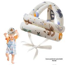 Casco De Seguridad Para Bebes1 👶 Casco Protector de Seguridad para Bebés – Suave, Ajustable y Acolchado 360°