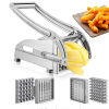 Cortador De Papa1 🍟 Cortador Manual de Papas en Acero Inoxidable con Cuchillas Intercambiables