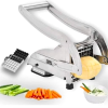 Cortador De Papa2 🍟 Cortador Manual de Papas en Acero Inoxidable con Cuchillas Intercambiables