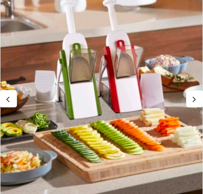 Cortador De Verduras Vertical3 🥕 Cortador Vertical de Verduras Multifunción – Mandolina Segura con Grosor Ajustable