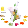Cortador De Verduras Vertical5 🥕 Cortador Vertical de Verduras Multifunción – Mandolina Segura con Grosor Ajustable