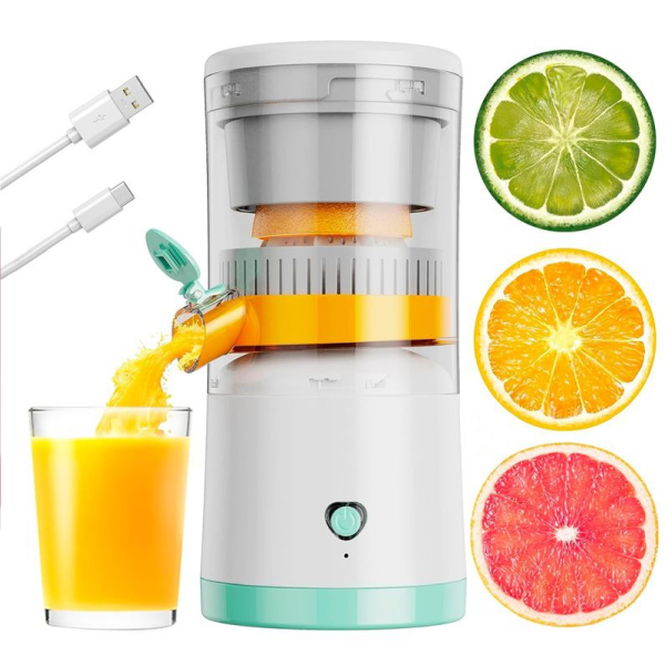 Exprimidor Electrico De Frutas Portatil1 🍊 Exprimidor Eléctrico de Cítricos Recargable USB – Portátil y Automático