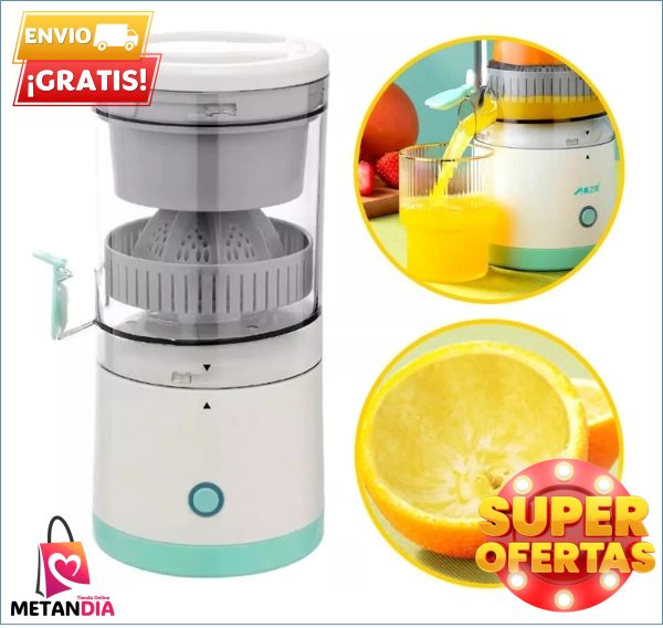 Exprimidor Electrico Recargable Naranja_1 🍊 Exprimidor Eléctrico de Cítricos Recargable USB – Portátil y Automático