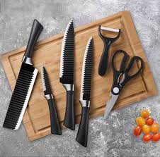 Juego De 6 Piezas De Cuchillo2 🔪 Set de Cuchillos de Cocina 6 Piezas – Corte, Precisión y Versatilidad