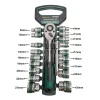 🔧 Juego de Copas y Llave Rachet 20 Piezas – Kit Mecánico 1/2"
