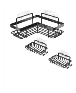Organizador De Bano Multiusos X 3 Piezas1 🛁 Organizador de Baño Multiusos x 3 Piezas – Orden sin Perforar tus Paredes