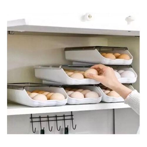 Organizador Huevos Deslizante Con Tapa3 🥚 Organizador de Huevos Deslizante con Tapa – Orden y Fácil Acceso en tu Nevera